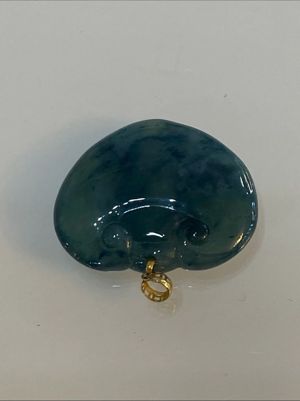 18KT Gold Jadeite Pendant
